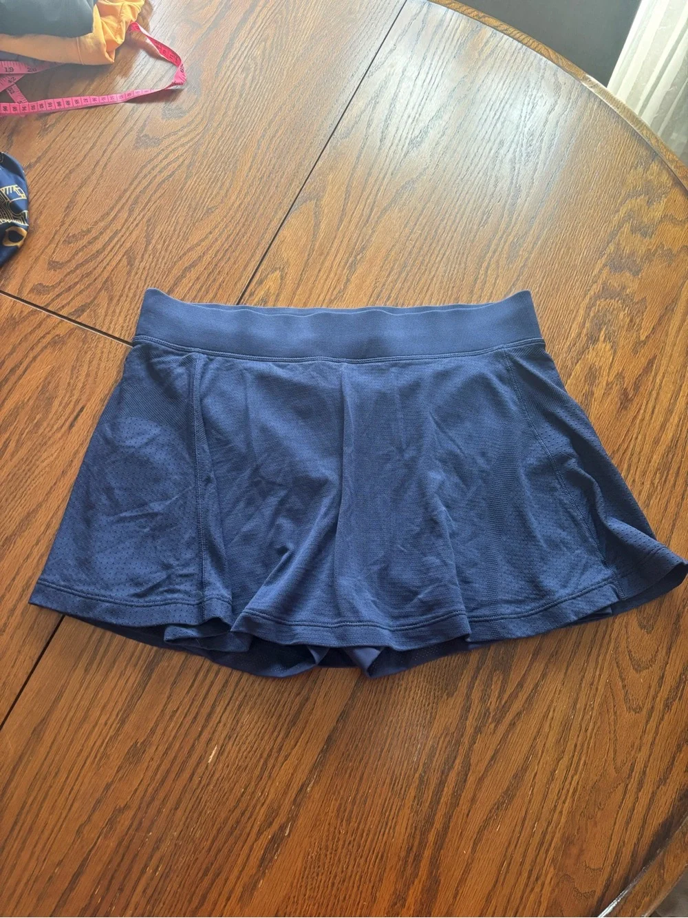 Lululemon swiftly tech high rise skirt tennis night sea blue size 12